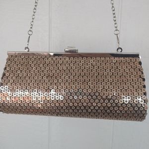 Gold sequins handbag Retro